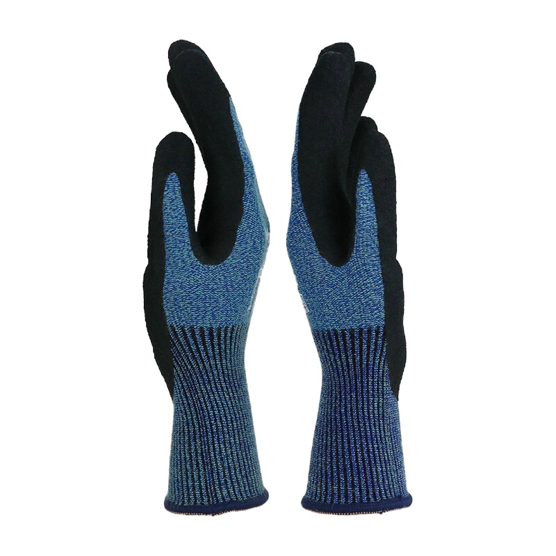 多给力WG-757 Cut Aramid防切割作业手套（4级防割） 蓝色 L码