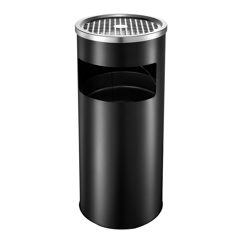 兴福隆不锈钢圆形大号商用垃圾桶酒店ktv大堂立式烟灰桶电梯口高档户外款