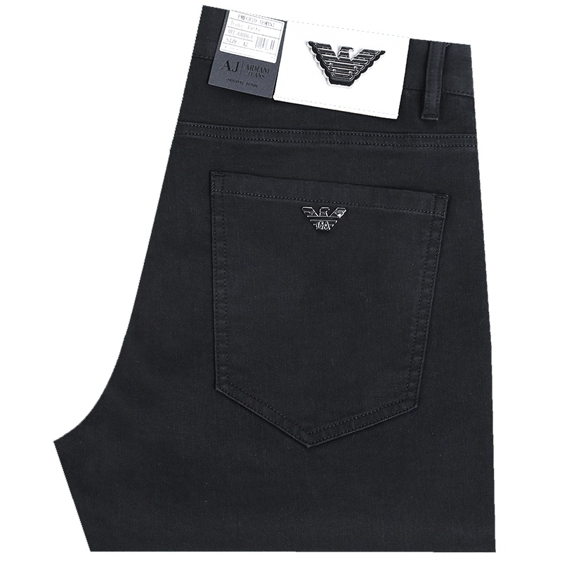 罗曼阿玛尼男装裤子官方旗舰店2021春夏新款品牌男士牛仔裤中年修身休闲B342-A8006