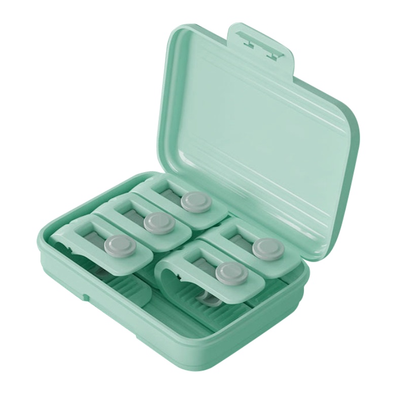 壹志床单固定夹无针款棉被子固定器扣床套被套不跑防跑家用无痕被角固定卡扣夹子安全被单扣无钉隐形扣被子固定神器 绿6个礼盒装