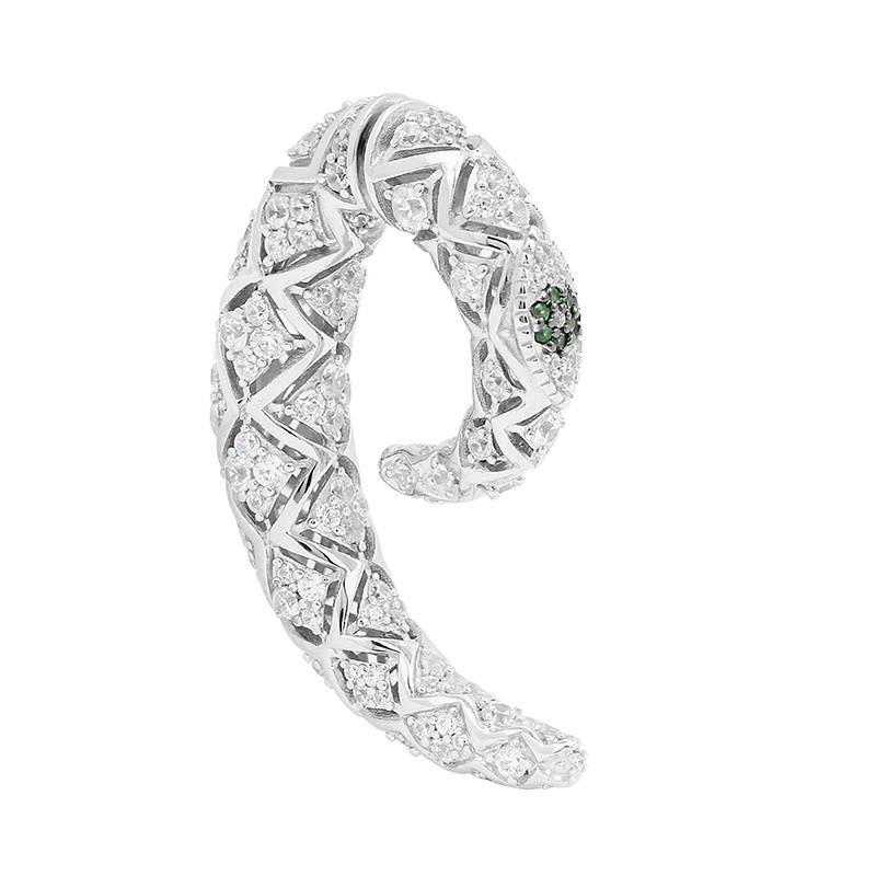 apm MOANCO新款单只御邪之眼银耳钉通用 高级感个性耳环法式网红925银耳饰