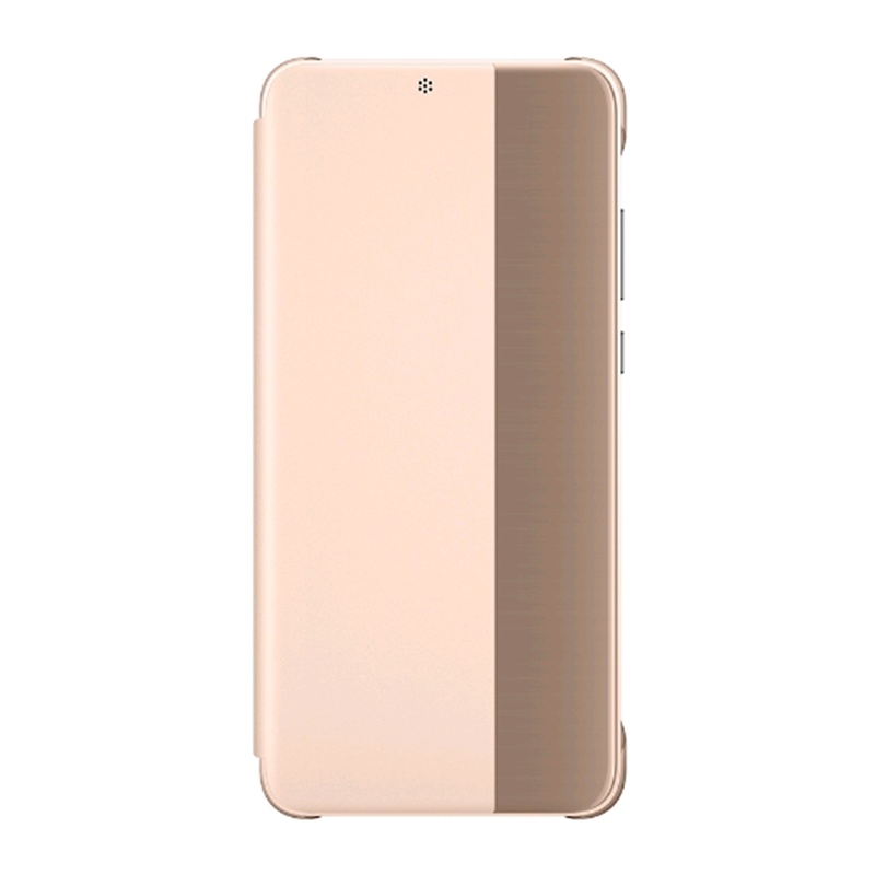 华为(HUAWEI)P20 Pro手机壳原装翻盖智能休眠开窗保护套 华为P20 Pro超薄商务防摔全包手机套皮套 粉色