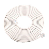 山泽(SAMZHE)C28BWG-205C 带水晶头电话线 5米