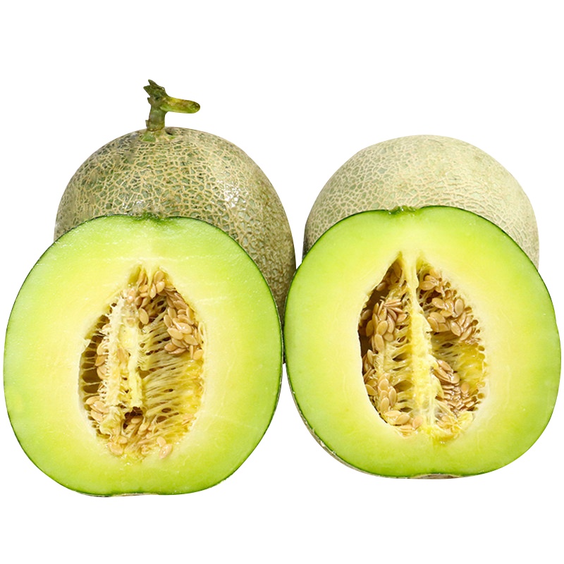 [五个农民]山东网纹蜜瓜甜瓜9斤装净重约8.5斤(2-4个装) 新鲜现摘当季水果