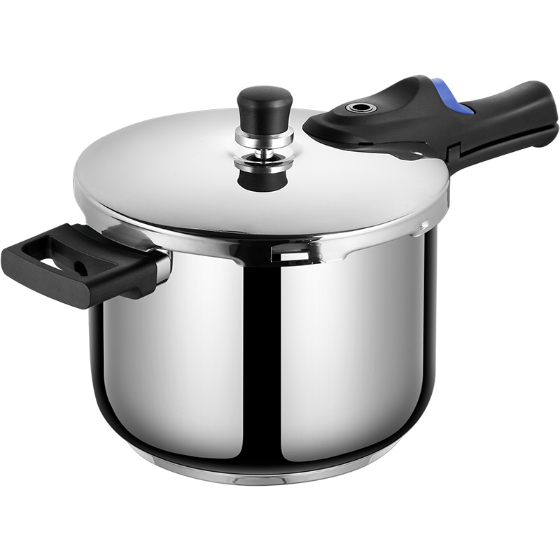 炊大皇304不锈钢单柄压20cm压锅家用蒸煮焖炖燃气电磁炉安全防爆安心炖汤压力锅YL20HZ