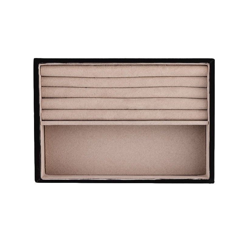 MINISO名创优品闺格·首饰盒-戒指盘（黑色）（无盖）