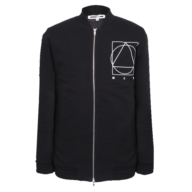 MCQ男士黑色棉质拉链外套夹克477015 RIT21 1000