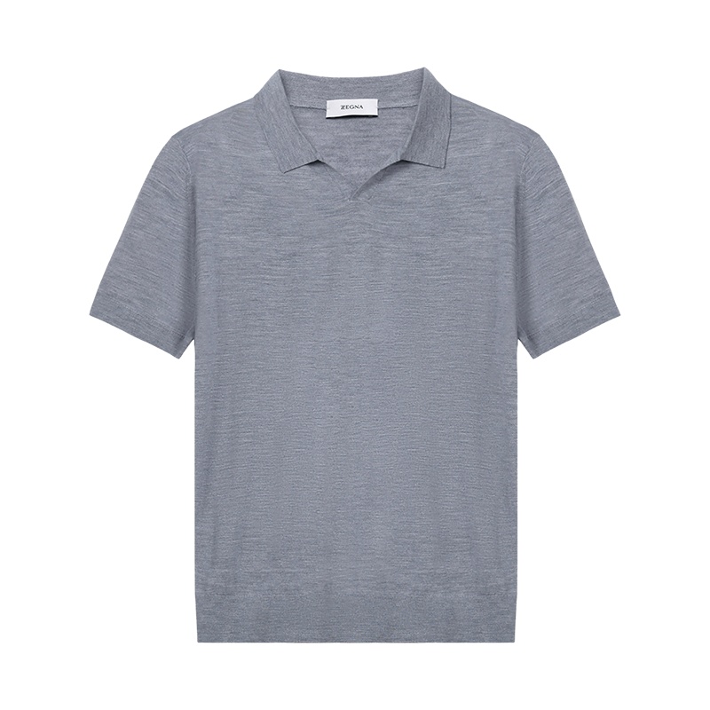Z ZEGNA 杰尼亚 男士 羊毛短袖POLO衫 VWM96 ZZ135
