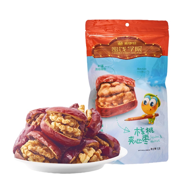 来伊份-核桃夹心枣115g*4