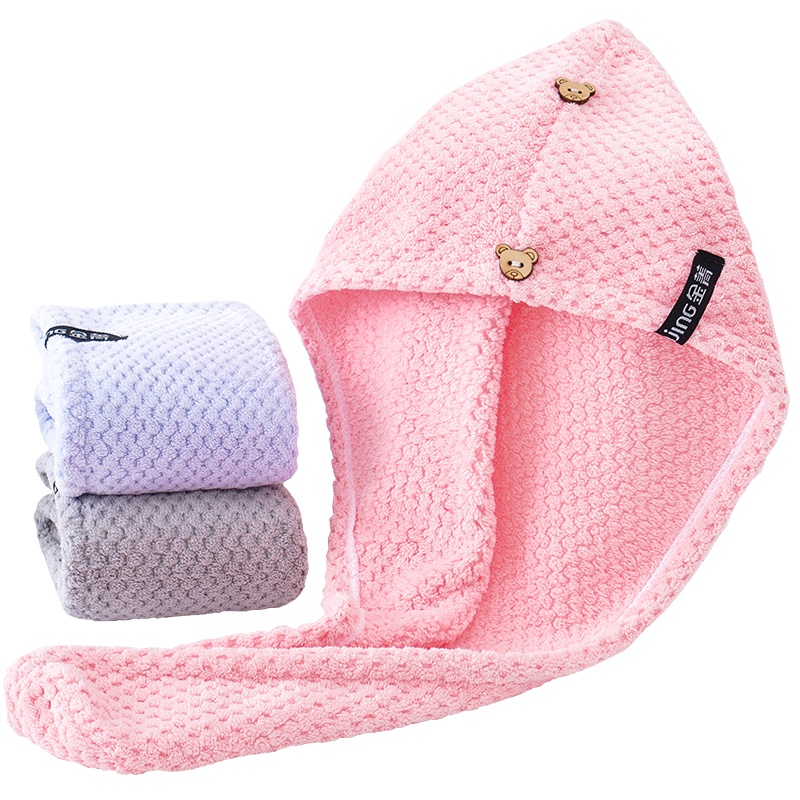 金菁干发毛巾干发帽女情侣浴帽网红同款加厚吸水速干擦头发包头毛巾