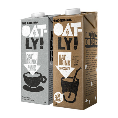 oatly噢麦力 咖啡大师1L+巧克力燕麦露1L 植物蛋白饮料 随心早餐组合