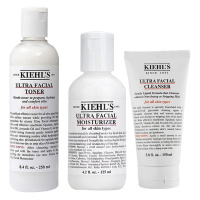 [送礼优选]科颜氏 (Kiehl’s) 高保湿系列 爽肤水250ml+乳液125m+洗面奶150mll 护肤套装