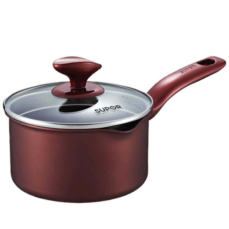苏泊尔(SUPOR)奶锅PT16K1铝制不粘奶锅 不粘 16cm复底 电磁炉适用隔热防烫 隔热防烫