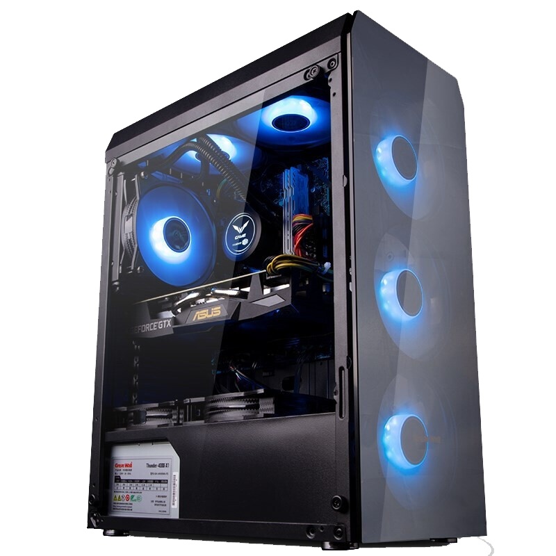 攀升(IPASON) AMD锐龙R5 2600/GTX1650 4G/8G/180G M.2吃鸡游戏台式机 组装机电脑 苏宁自营游戏主机台式机台式电脑