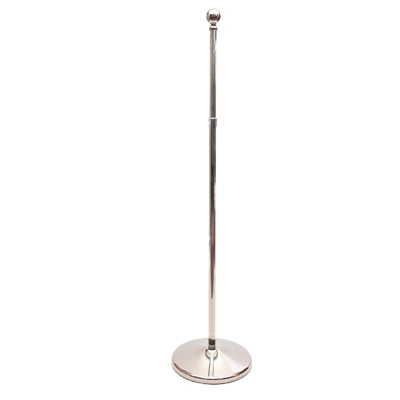 室内落地旗杆伸缩不锈钢国旗 规格2.6m银色旗杆 底座加厚款直径36cm/件