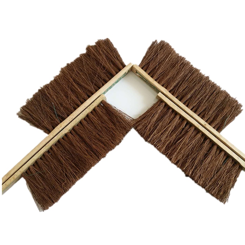 棕色除尘扫把 长柄家用除尘刷