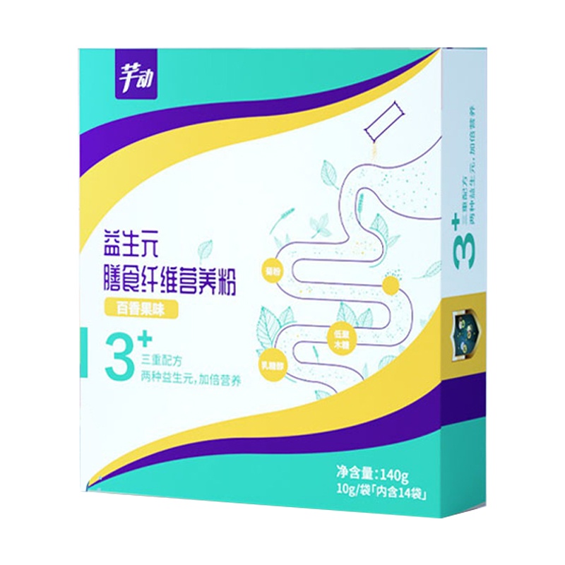芊动益生元肠道营养粉大人男女益生菌膳食纤维140g