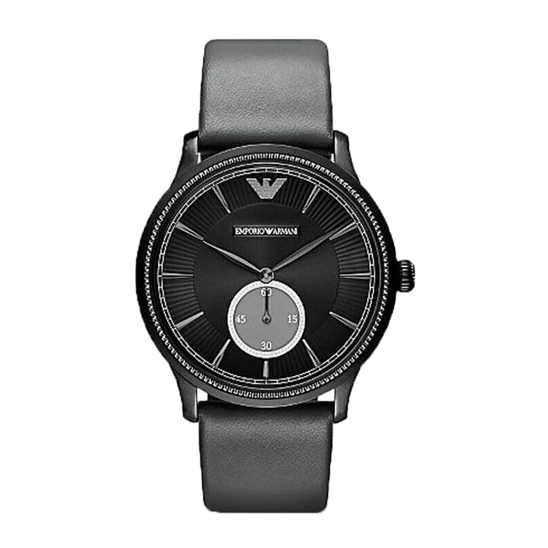 阿玛尼（ARMANI）手表时尚皮带石英男表简约指针男士腕表男 AR1800