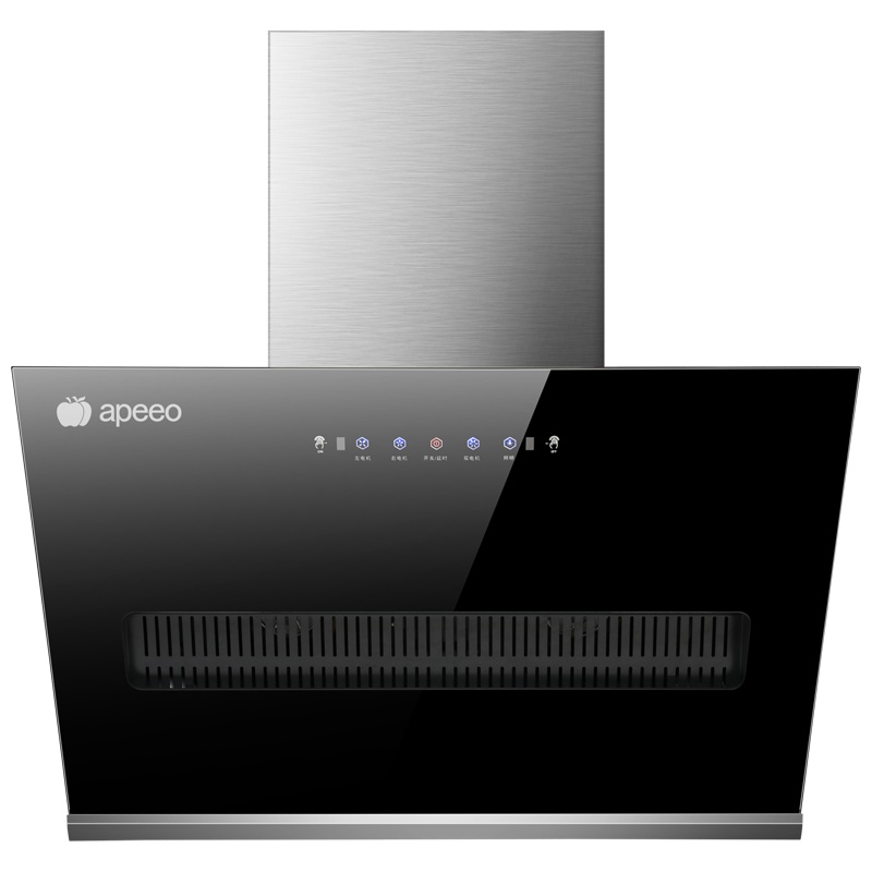 apeeo 侧吸式触控式吸油烟机CXW-230-JH06-9602QX家用智能体感高温清洗19立方双核大吸力抽油烟机