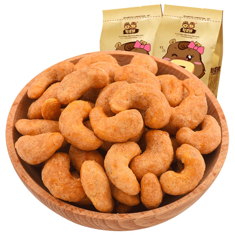 憨豆熊 腰果坚果休闲零食干果120g