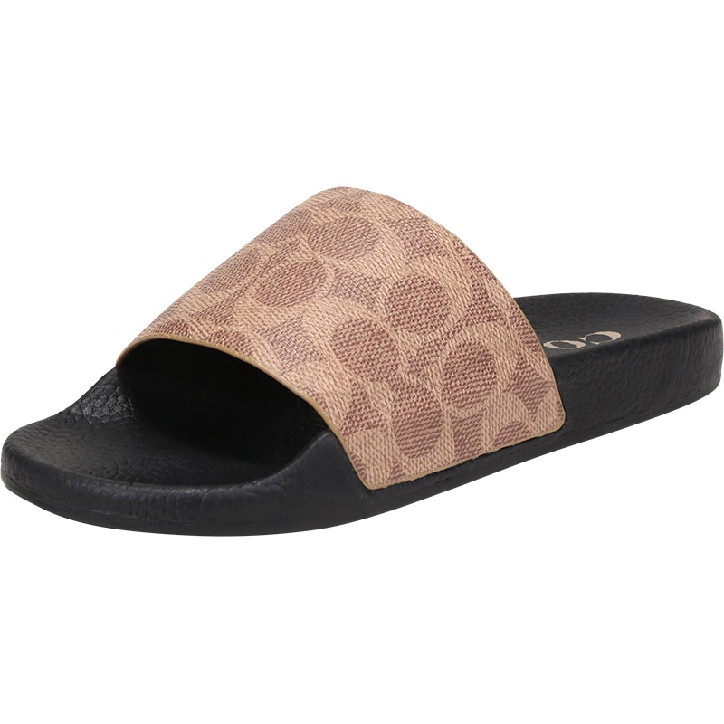 COACH 蔻驰 女士 专柜款涂层帆布拖鞋 G3759