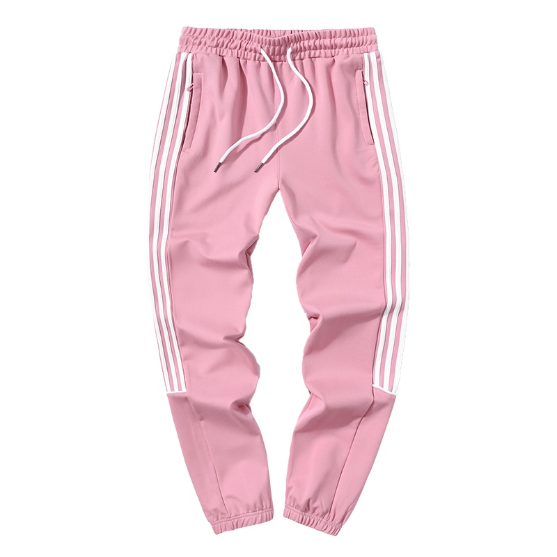 [直营]木林森(MULINSEN)运动裤女ins潮春秋学生男宽松显瘦百搭三条杠束脚休