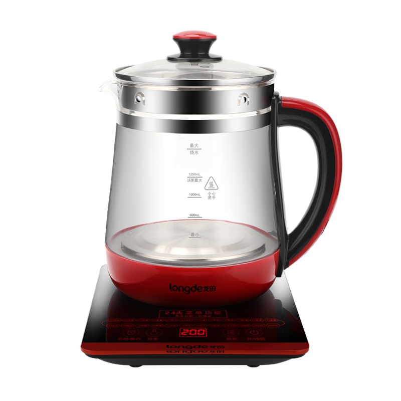 龙的(longde) LD-YS1888 养生壶玻璃煎药壶花茶壶煮茶壶多功能用途锅 单个价