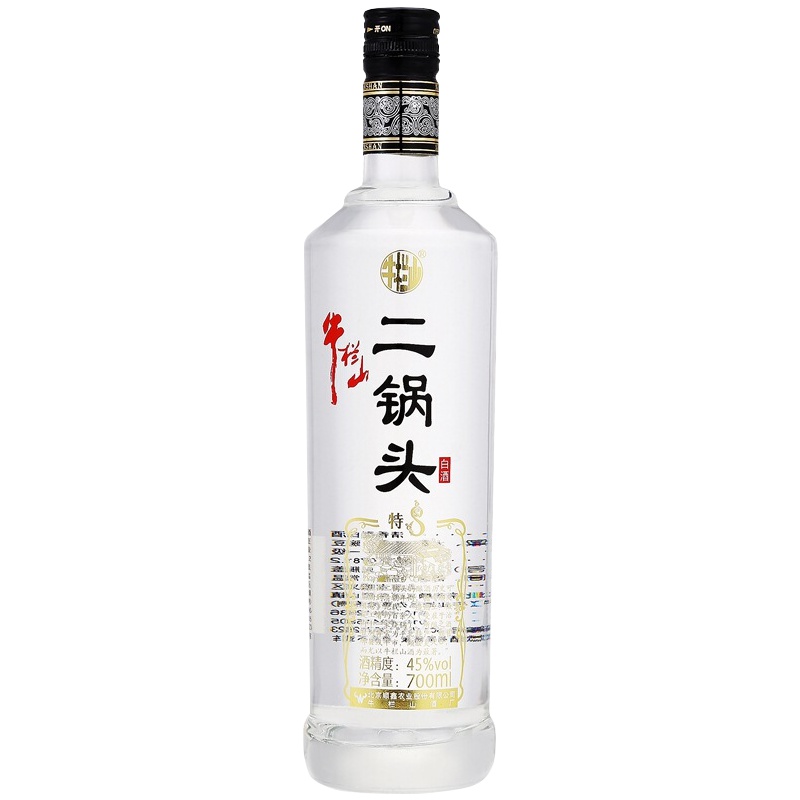牛栏山 二锅头 特制8 45度 700ml 清香型白酒 光瓶装