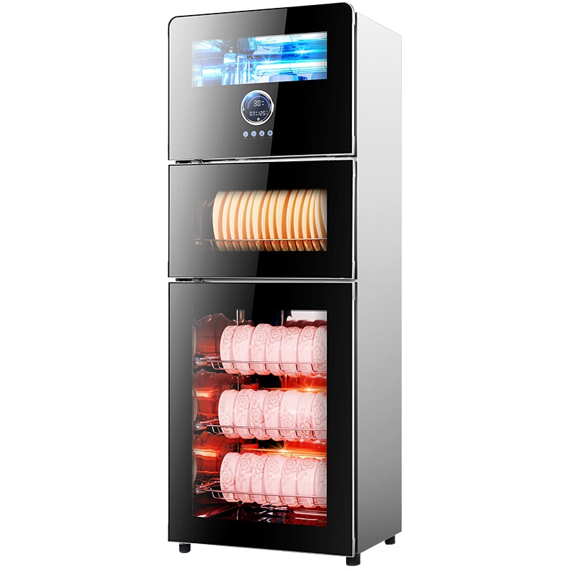 凡萨帝消毒柜 家用 三门紫外线臭氧二星级厨房碗筷消毒 婴儿玩具家庭毛巾消毒保洁柜 上室紫外线+中室臭氧+下室红外线