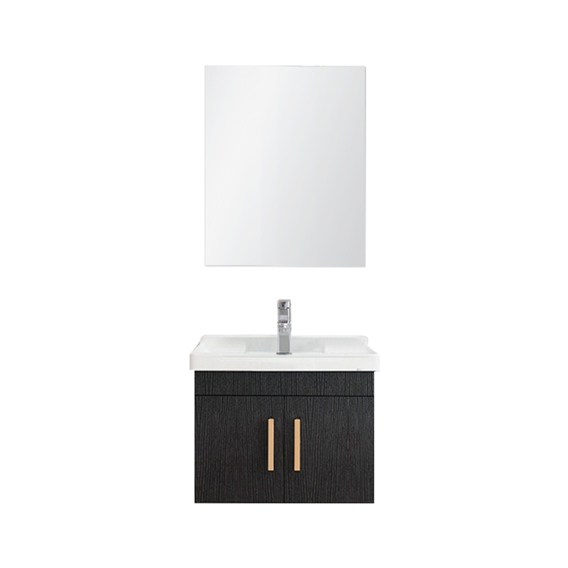 大自然饰万家卫浴柜黑色落地式现代简约卫生间洗手盆洗刷台卫浴家具浴室柜