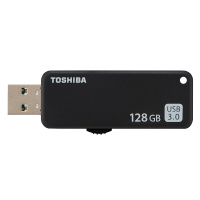 东芝 128g u盘 高速USB3.0 U365 商务伸缩U盘128g优盘高速 车载U盘 黑色