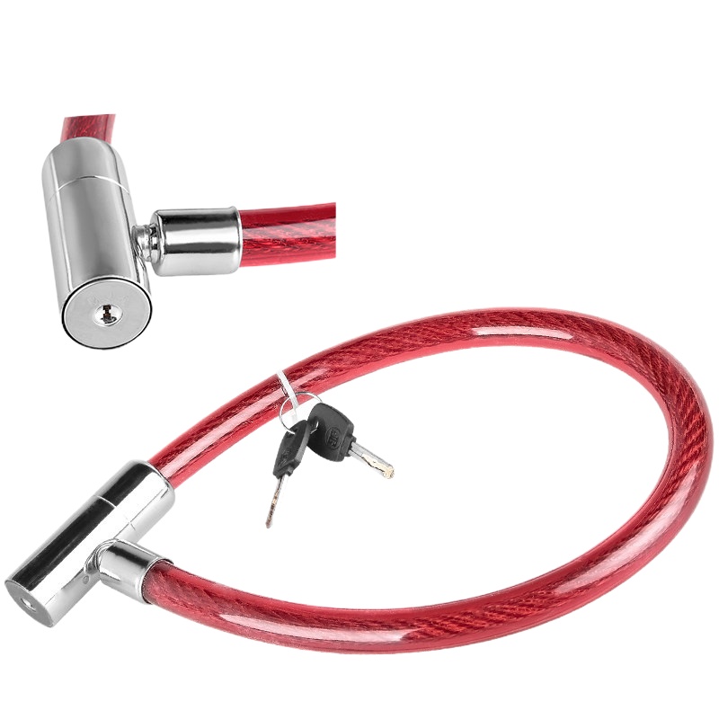 康宝 软锁钢缆锁防盗锁 长约50CM 颜色随机(JC)