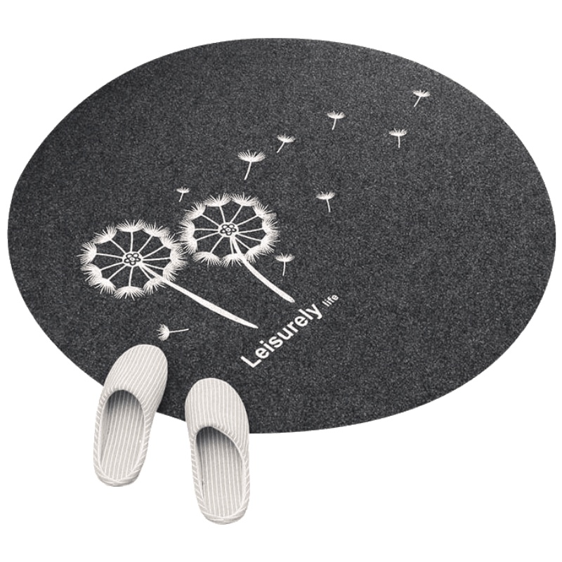 家柏饰(CORATED)圆形地毯北欧风吊篮吊椅垫子圆形地垫电脑椅子转椅垫子卧室床边毯