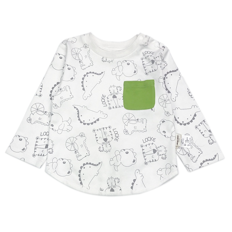 洛克泰迪男童T恤2020春秋季新款儿童上衣2外出服3圆领4针织长袖1岁童装
