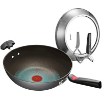 苏泊尔（SUPOR）32cm火红点炒锅不粘锅平底锅无油烟炒菜锅电磁炉燃气通用牛排煎蛋锅 火红点2代 EC32RP03