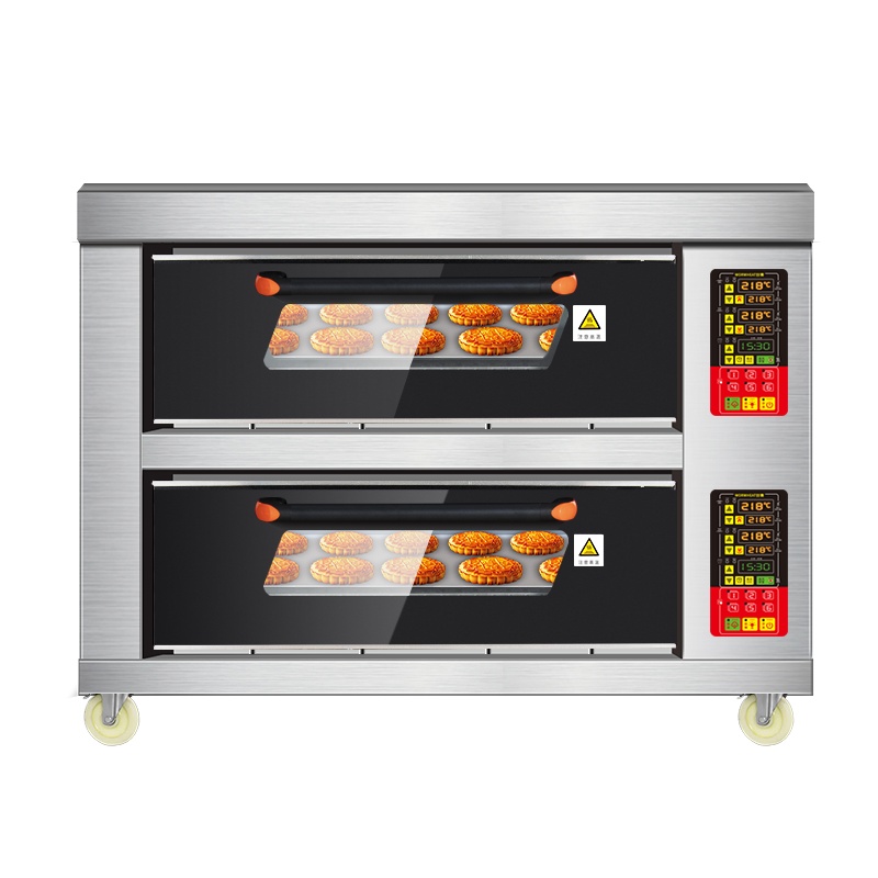 世麦(WORWHEAT)双层披萨烤箱大型大容量焗炉二层二盘双层双盘电烤箱商用烤炉箱蛋糕面包月饼烧饼电烘烤箱机烘炉