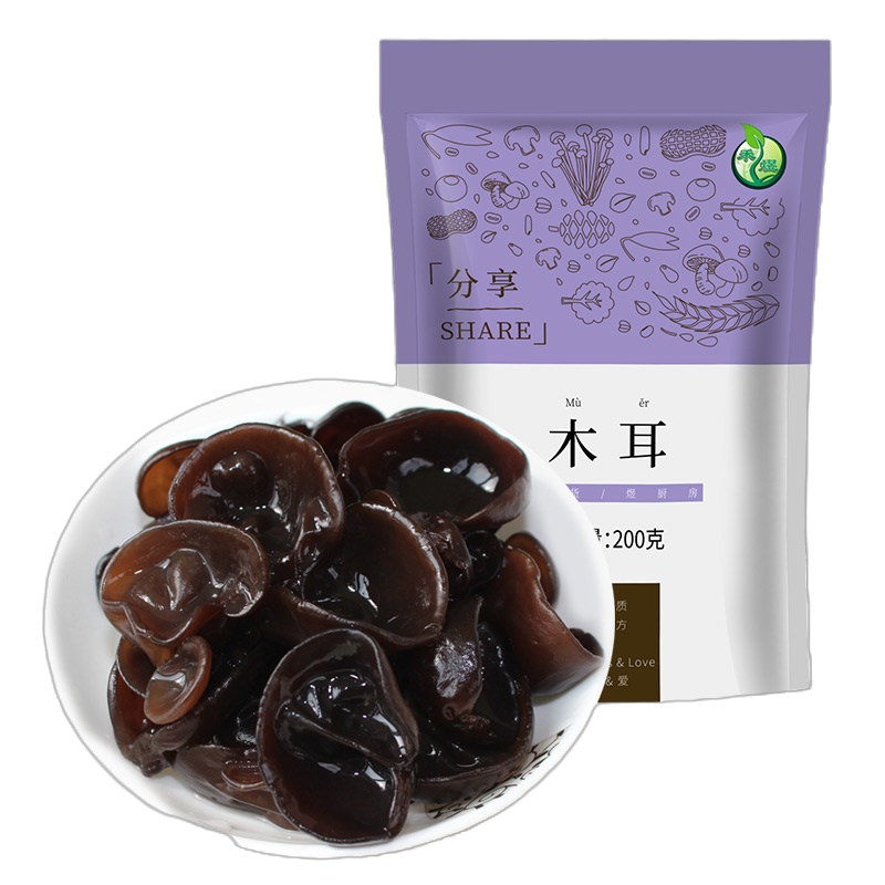 禾煜 木耳 200g /袋 精选东北黑木耳干 南北干货 禾煜出品