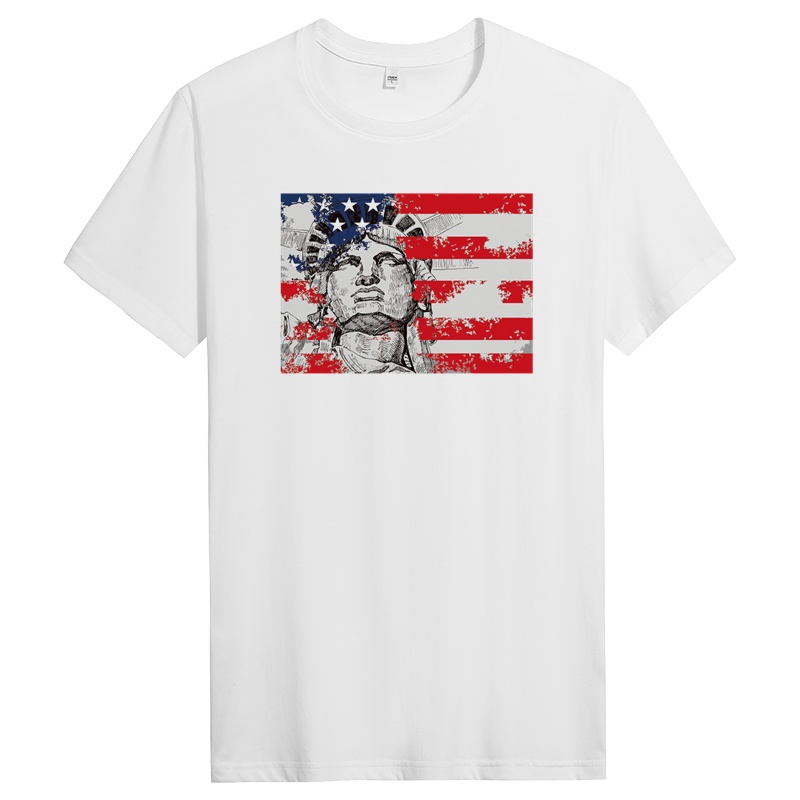 纯棉短袖T恤男纯色圆领宽松体恤夏季男士纯色衣服潮 DT10495