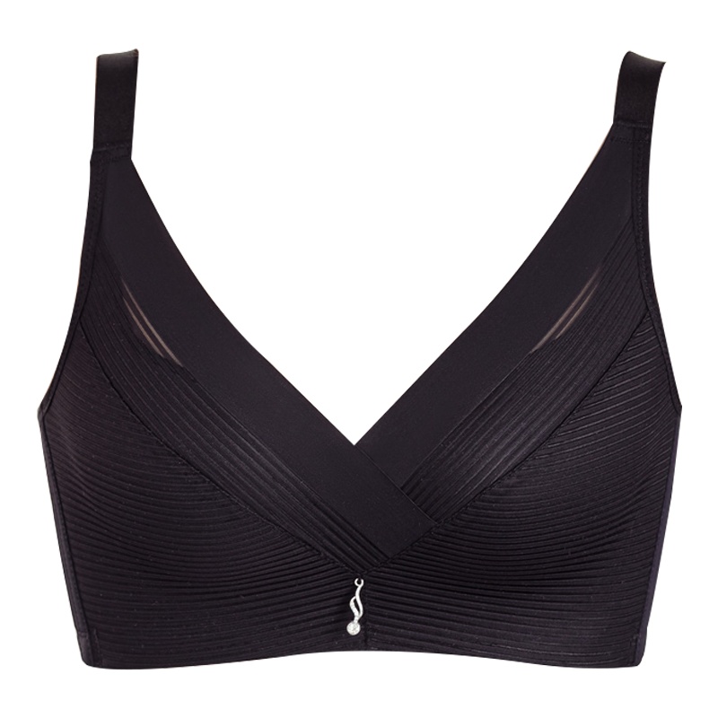 北极绒(Bejirog)调整型双肩可调节聚拢深V3/4罩杯文胸无钢圈胸罩