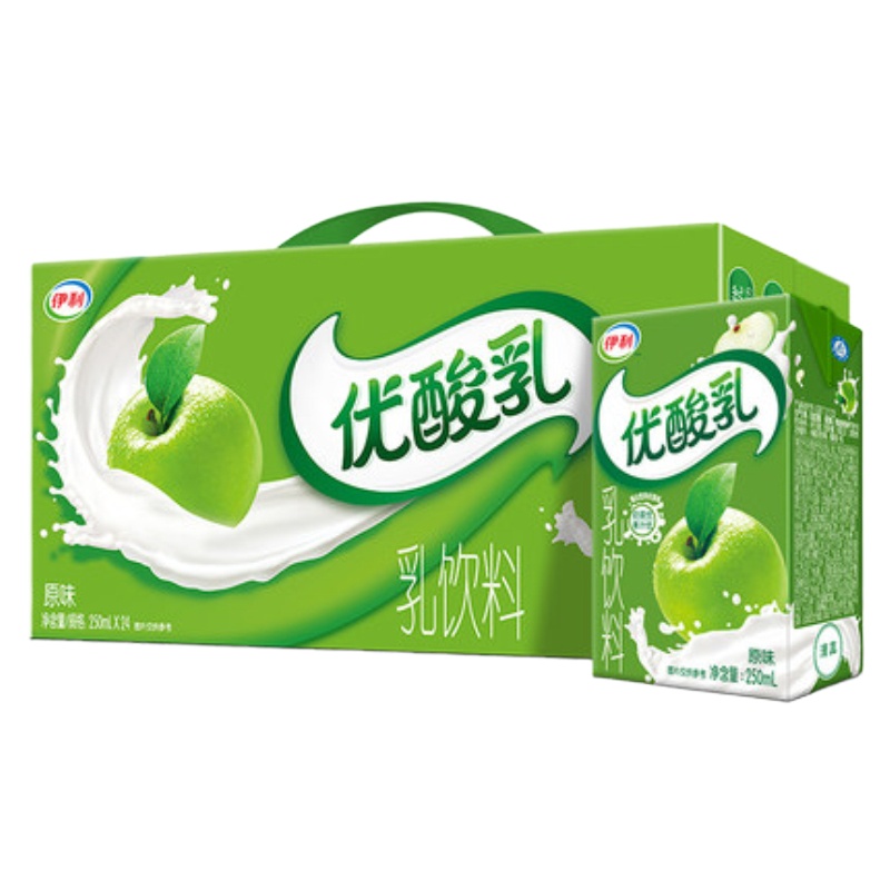 伊利优酸乳酸奶饮品250ml*24盒 原味