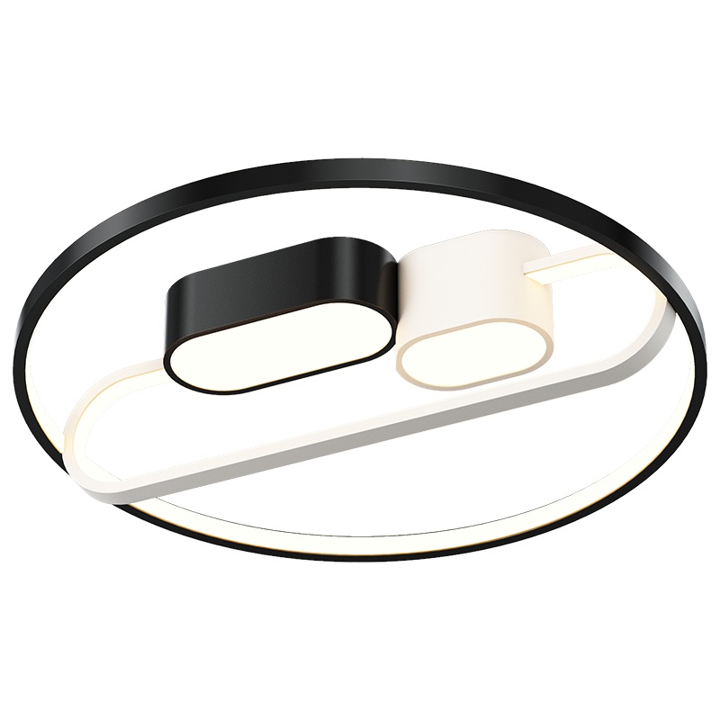 七只蚂蚁 轻奢客厅吸顶灯卧室灯北欧简约现代大气极简现代创意北欧风格灯具卧室简约圆形铝材LED吸顶灯房间灯JH-X2191