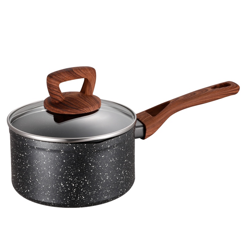 爱仕达(ASD)锅具奶锅 16CM晶石磁通新不粘奶锅 多用汤锅电磁炉燃气通用 NL16S7WG