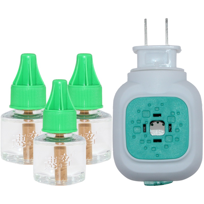 特惠装（3液1器）速客插电热无味驱蚊香液婴儿孕妇家用灭蚊水香器防蚊补充装电蚊香液灭蚊液驱蚊液蚊子水宝宝蚊香液宾馆酒店通用