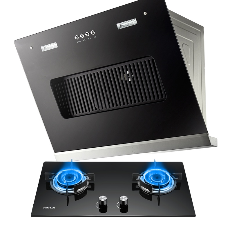 方帅（FOSHUAI）企业价油烟机套餐 抽油烟机灶具套装 按键式侧吸式排烟罩厨房电器烟机灶具 C12+FS16天然气