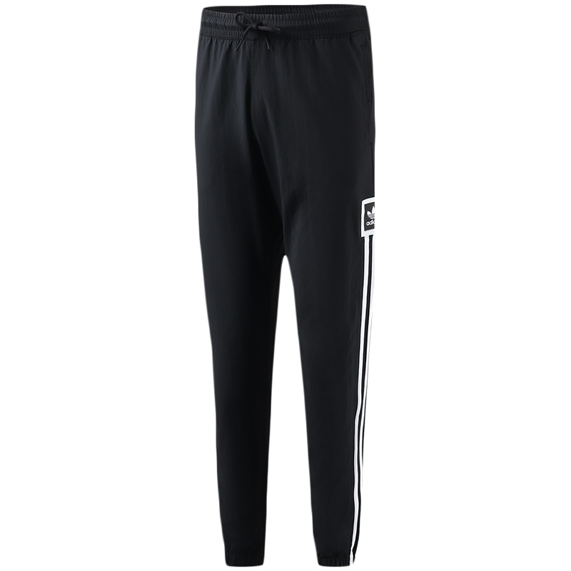 adidas阿迪达斯三叶草男裤运动服休闲经典三条纹针织长裤EC3313