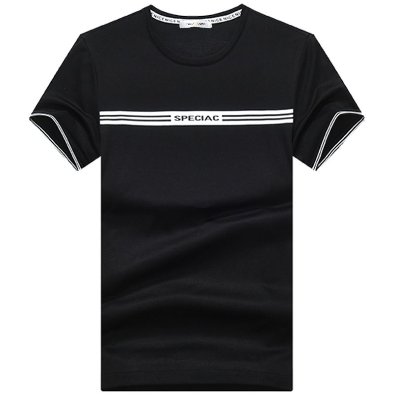 雅鹿男装夏季休闲男装圆领半袖T恤衫AC22EXTB00588