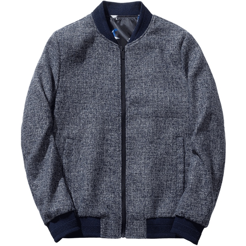 千纸鹤棒球领夹克男2019春秋新款青年时尚韩版休闲帅气外套30186