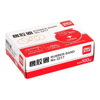 得力(deli)3217 盒装经济实用弹力橡胶圈/橡皮筋/牛皮筋 100g单盒装