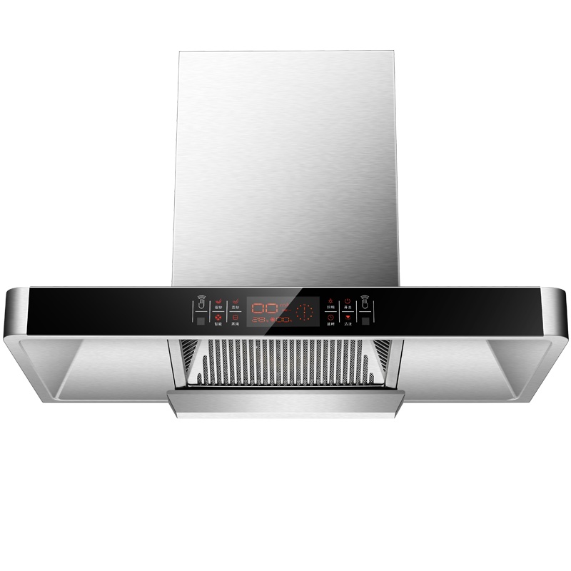 尊威顶吸式欧式大吸力深腔T型吸排油烟机体感智能清洗家用厨房|智能感应+自动清洗A007-900