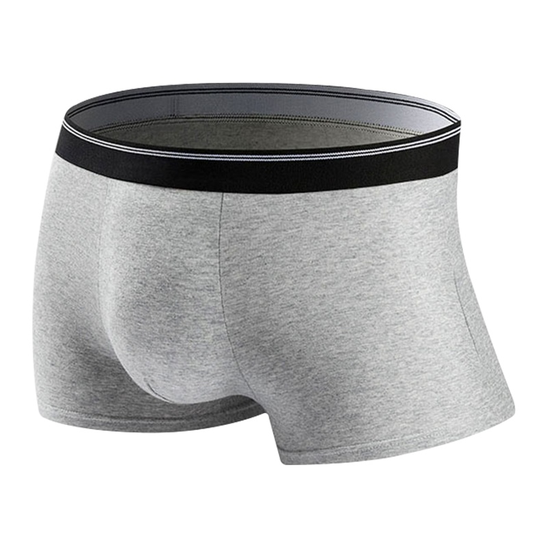 北极绒(Bejirog)男士内裤男纯棉质透气U凸平角裤四角裤衩男生可爱短裤头